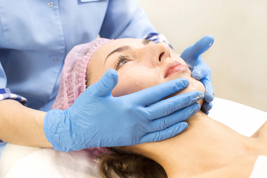 A hot stone facial