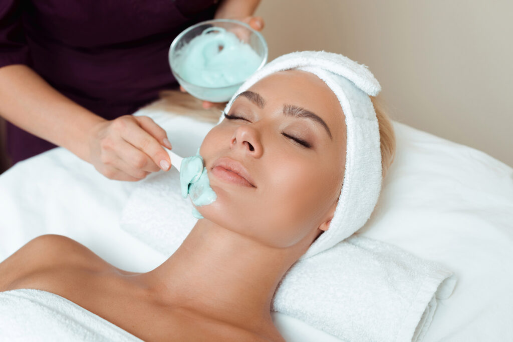 A hot stone facial